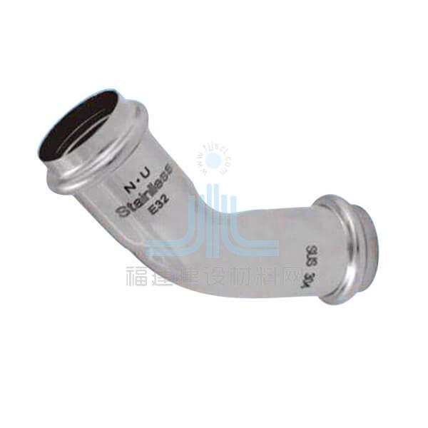 304不銹鋼等徑45度彎頭