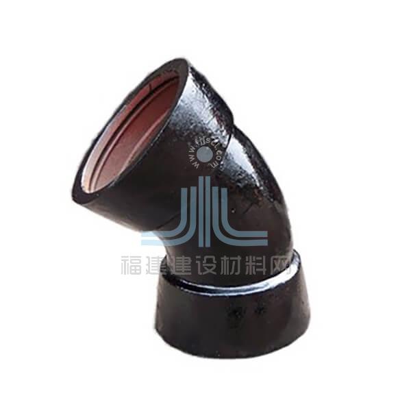 球墨雙承45度彎頭