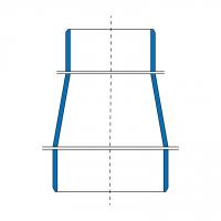球墨雙插漸縮管