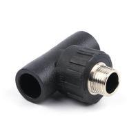 PE外螺紋三通(黑)