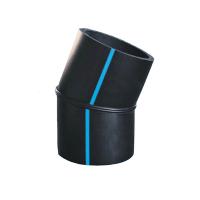 PE焊制22.5度彎頭(黑)