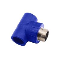 PE外螺紋三通(藍)